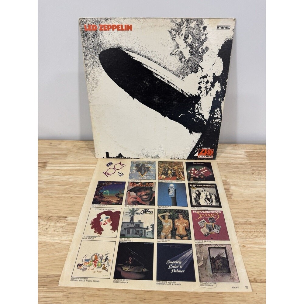 LED ZEPPELIN - LP ATLANTIC RECORDS SD 8216 US ROCK VINYL Damage On Vinyl